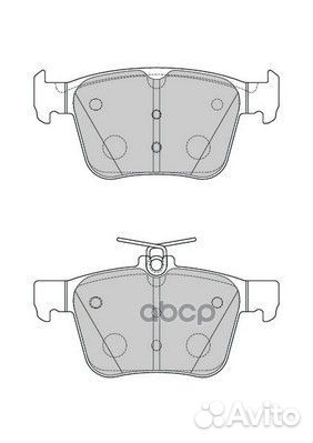 Колодки зад. audi A3 12/ VW golf VII 12