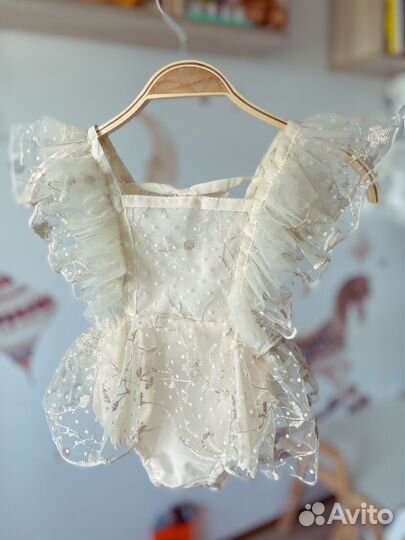 Кружевное боди на годик платье подарок на выписку