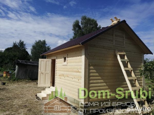 Наволоки. Хорошая надёжная Баня из бруса Б-3 (4х5)