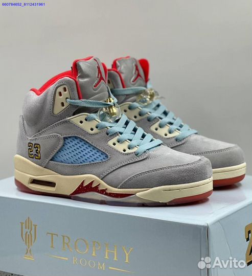 Кроссовки Trophy Room x Air Jordan 5 (Арт.20480)