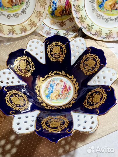 Кобальт.Ваза для фруктов. Германия