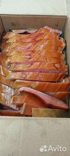 Ломтики лосося х/к