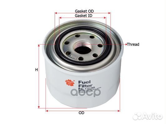 Фильтр топл. Sakura FC13190 FC-13190 Sakura