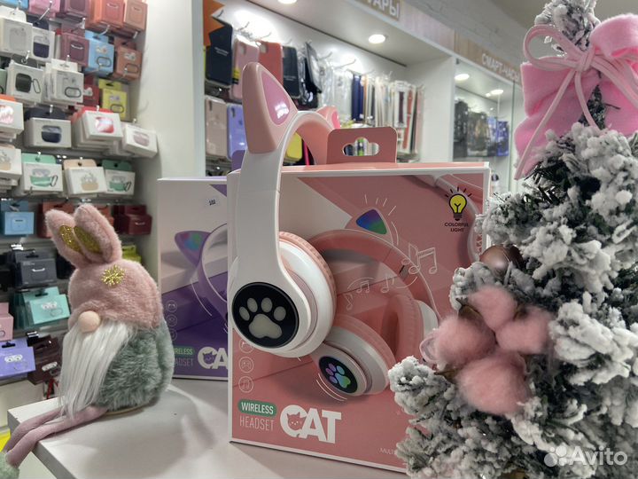 Наушники с ушками STN-28 (новые, гарантия)