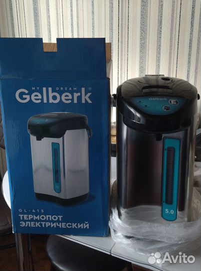 Чайник-термопот 5л.электрический Gelberk