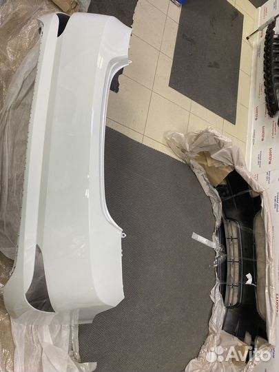 Бампер задний солярис с 14г белый PGU