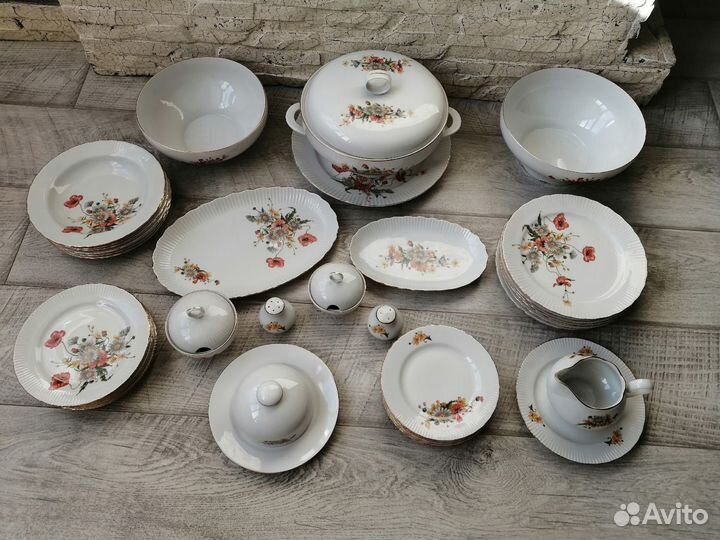 Столовый сервиз ГДР Jlmenau