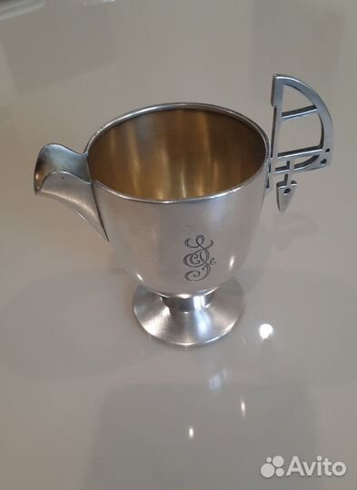 Молочник соусник, серебро 84 пр