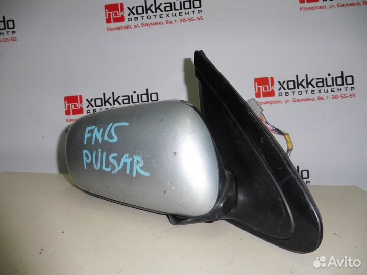 Зеркало, Nissan Pulsar, FN15, R, серебристый