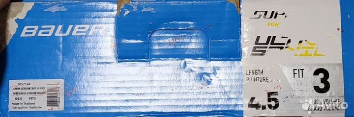 Коньки bauer supreme ultrasonic int 4.5 fit3