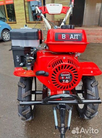 Мотоблок бензиновый brait-105P PRO 7 л.с 3 вперед