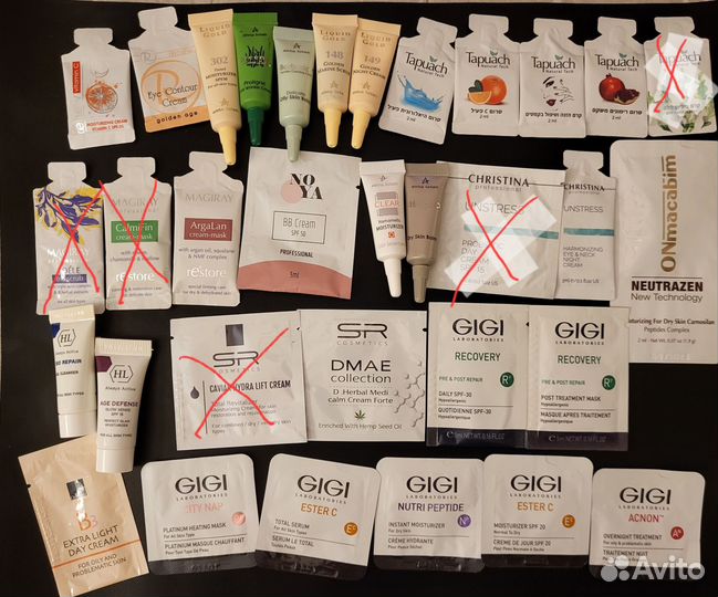 Пробники Christina,Sr cosmetics,Gigi,Renew Израиля