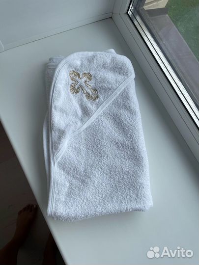 Полотенце с уголком для крещения