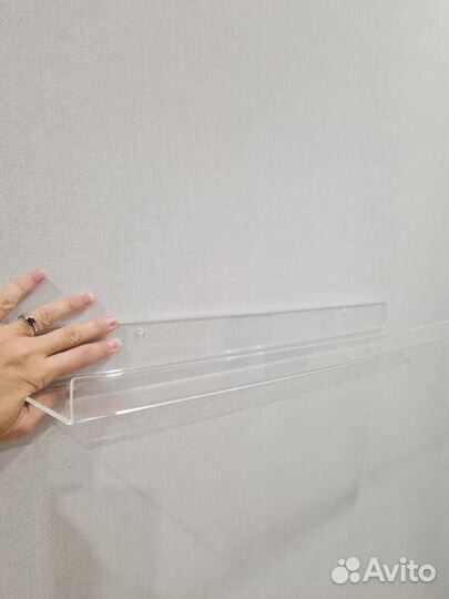 Полка для картин икеа Меллёса прозрачная