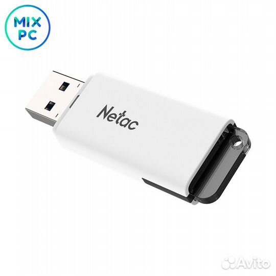 Флеш Диск 128GB Netac U185 White USB 2.0
