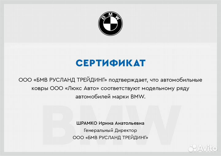 3D Коврики BMW X7 X5 X6 X4 X3 из Экокожи
