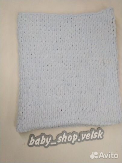 Плед ручной вязки 100*120