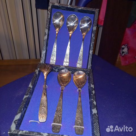 Мельхиоровые ложки набор СССР (клеймо мнц рм)