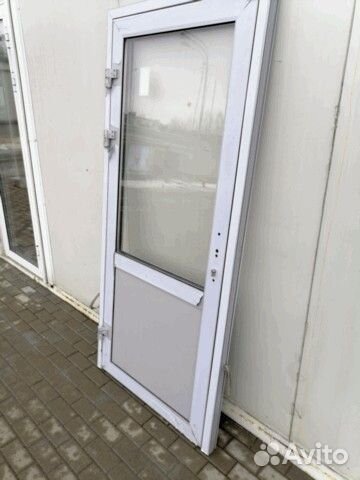 Дверь алюминиевая 950х2100 мм тёплая