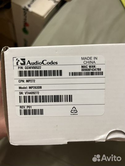 Мультимедийный шлюз AudioCodes MP 272 новый