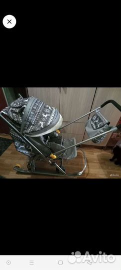 Санки-коляска детские