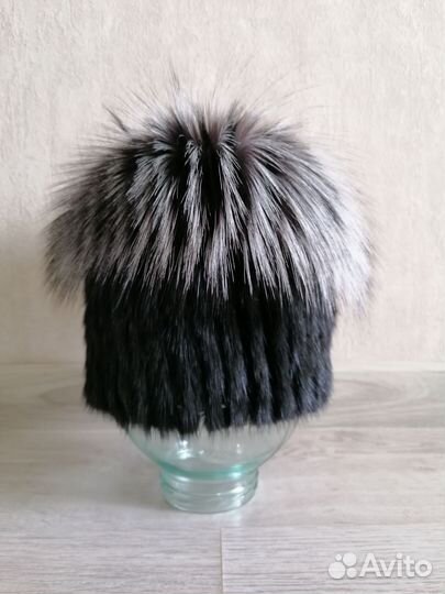 Шапка норковая женская