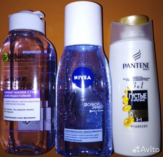 Шампуни, пилки, пинцет, тушь и тд