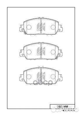 Колодки тормозные дисковые D5214M D5214M Kashiyama