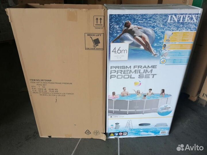 Каркасный бассейн intex 26726 457х122 см