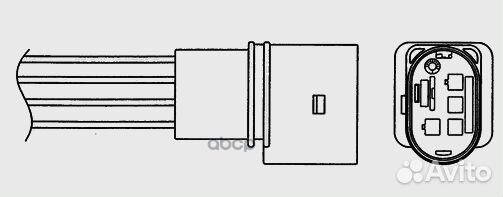 Датчик кислородный R LZA07V1 1851 NGK