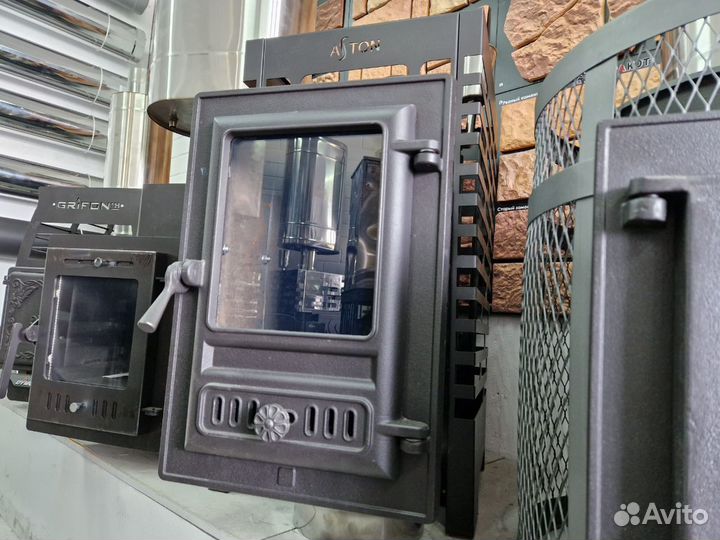 Чугунная печь для бани