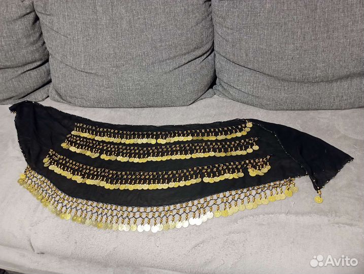 Пояс для восточных танцев 4 яруса