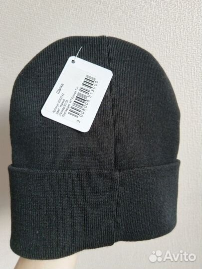 Новая черная шапка, шапка бини