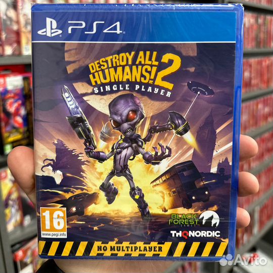 Destroy All Humans 2 Single Player PS4, русские су