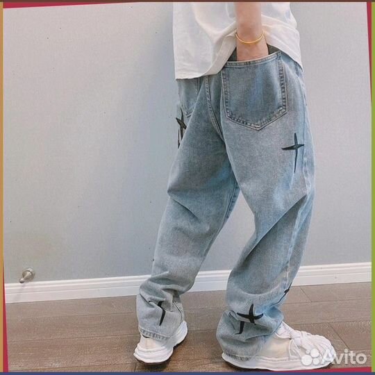 Штаны карго Y2K с крестами (Номер артикула: 38819)