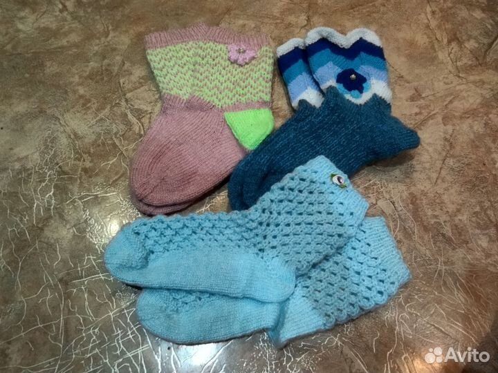 Вязаные женские носочки