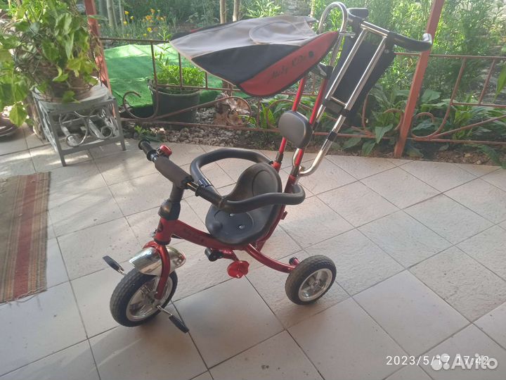 Велосипед коляска с ручкой