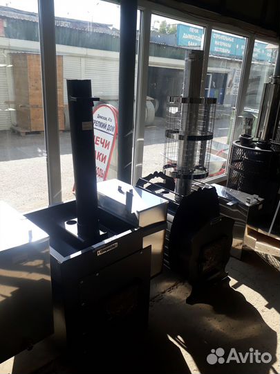 Банные печи, отопительные печи, баки для бани