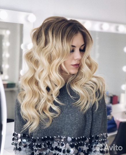 Укладка локоны