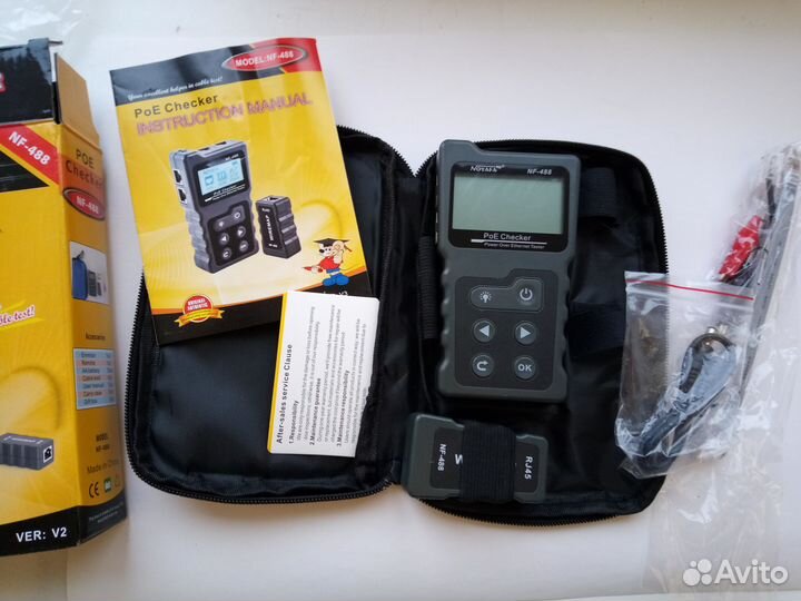 Кабельный PoE тестер витой пары RJ45