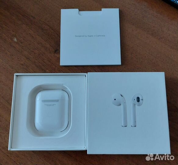 Беспроводные наушники apple airpods 2