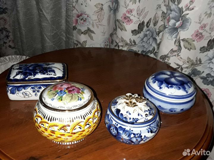 Гжель.Шкатулка