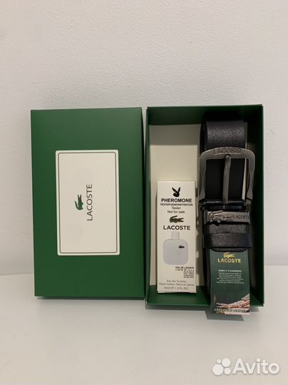 Lacoste ремень + туалетная вода