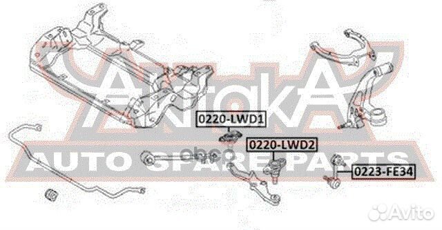 Опора шаровая переднего рычага перед прав/лев