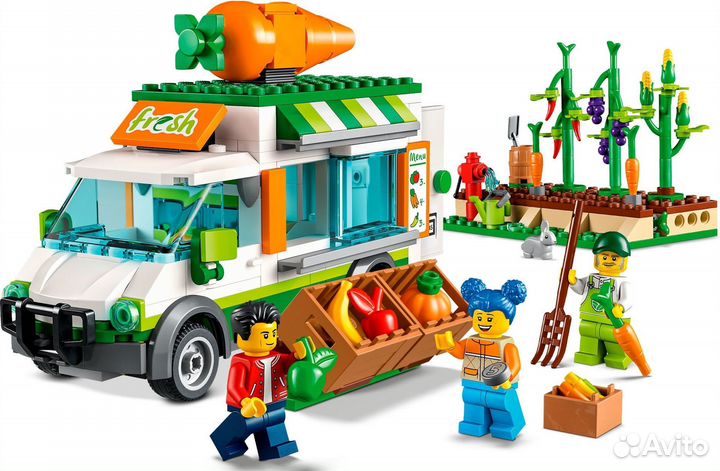 Новый Lego City 60345 Фургон для фермерского рынка