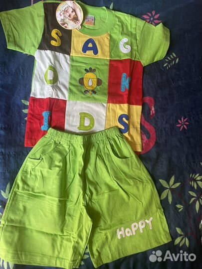 Футболка и шорты 122