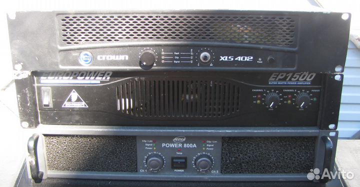 Усилители звука Pro 180-2500W Crown QSC PV Inter-M