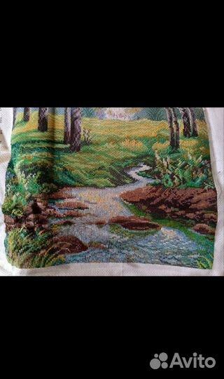 Вышивка недовышитая