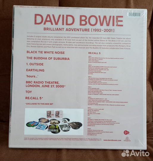 Запечатан Бокс Сет David Bowie Brilliant Adventure