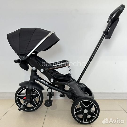 Трехколесный велосипед черный Luxmom 5511